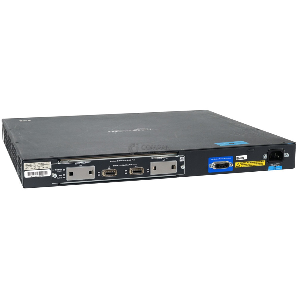 J9049A HP 2900-24G 24-PORT 1GB RJ-45 4-PORT 1GB SFP 2-PORT 10GB XFP SWITCH